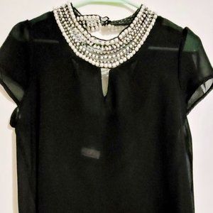 Black Sheer Blouse